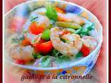 Gambas à la citronnelle