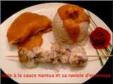 Lotte à la sauce nantua et sa raviole d'écrevisse