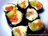 Makis au boursin et concombre