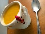 Soupe de courge butternut, poire et gingembre