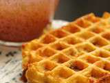 Gaufre poulet fromage et carotte