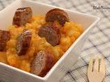 Stoemp carottes et saucisse de Toulouse