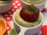 Tomates farcies aux herbes et polenta