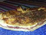 Quiche au bacon, emmental et ricotta