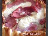 Quiche jambon et bleu de gex