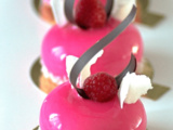 Entremets cupidon Coco, Combava, Fraise