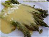 Asperges à la sauce hollandaise