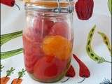 Conserves de tomates au naturel