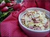 Salade de radis roses aux oeufs