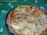 Tarte fine feuilletée au roquefort