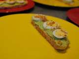 Tartines oeuf avocat