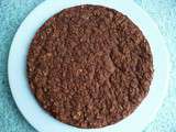 Galette chocolat hyperprotéinée xxl riz teff amarante lin psyllium (sans gluten, sans sucre ni beurre ni oeuf, riche en fibres)