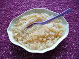 Risotto de konjac allégé au caramel à 10kcal (végan, diététique, hypocalorique, sans gluten ni sucre ni beurre, riche en fibres)