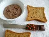 Tartinade diététique hyperprotéinée chocolat noisette au lait concentre sucré