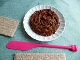 Tartinade diététique végane protéinée choco noisette au quinoa (sans gluten ni sucre ni oeuf ni lait ni beurre, riche en fibres)