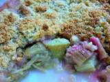 Crumble Rhubarbe Cardamome Verte