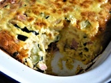 Gratin de Courgettes au Jambon (very cheezy)