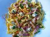 Linguine aux Roquefort, Lardons et Noix