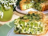 Tarte Petits Pois, Ricotta, Ail des Ours