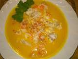 Soupe de carottes et poisson (thermomix)