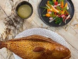 Bar feuilleté, jardinière de légumes bagna cauda de Paul Bocuse par Cyril Lignac dans tous en cuisine