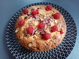 Blondie chocolat blanc et fruits rouges