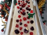 Bûche roulée chocolat blanc fruits rouges mascarpone