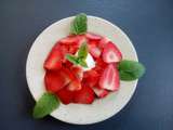 Carpaccio de fraises à la chantilly