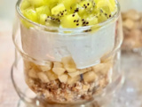 Cheesecake en verrine banane / kiwi de Cyril Lignac dans Tous en cuisine