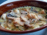 Gratin de Saint Jacques aux champignons