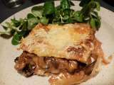 Lasagnes à la bolognaise aux champignons de Paris