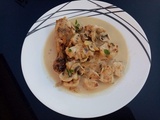 Poulet aux champignons et au champagne