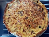 Quiche carottes champignons (et lardons ou pas)