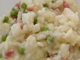 Risotto petits pois et jambon au companion