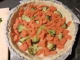 Tarte aux carottes nouvelles et brocolis (companion ou pas)