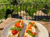 Tartine grillée de tomates confites à la burrata de Cyril Lignac dans tous en cuisine