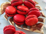 Macarons à La Fraise Fourrées Pâte à Tartiner Banania