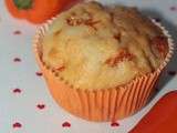 Muffins Parmesan et Poivrons Oranges