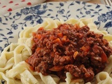 Tagliatelles à la Bolognaise Tout Maison