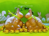 Lapins de Pâques ( autre version de l'agneau de Pâques )