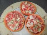 Pamplemousse surprise aux crevettes ou au surimi