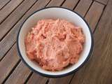 Tartinade poivron rouge et deux jambons au thermomix