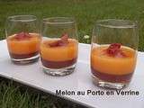 Melon au Porto en Verrine