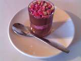 Mousse Chocolat Noir Pralines Roses