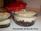 Parmentier de Boudin Noir en Cocotte