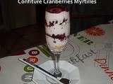 Verrine aux Fruits Rouges & Confiture Cranberries Myrtilles