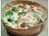 Quiche saumon-brocolis