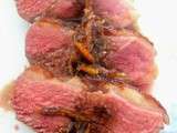 Magret de canard sauce a l'orange