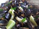 Moules au cidre et a la crème