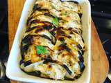 Aubergine noix, fromage et menthe